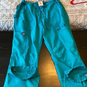 KOI teal med scrub pants